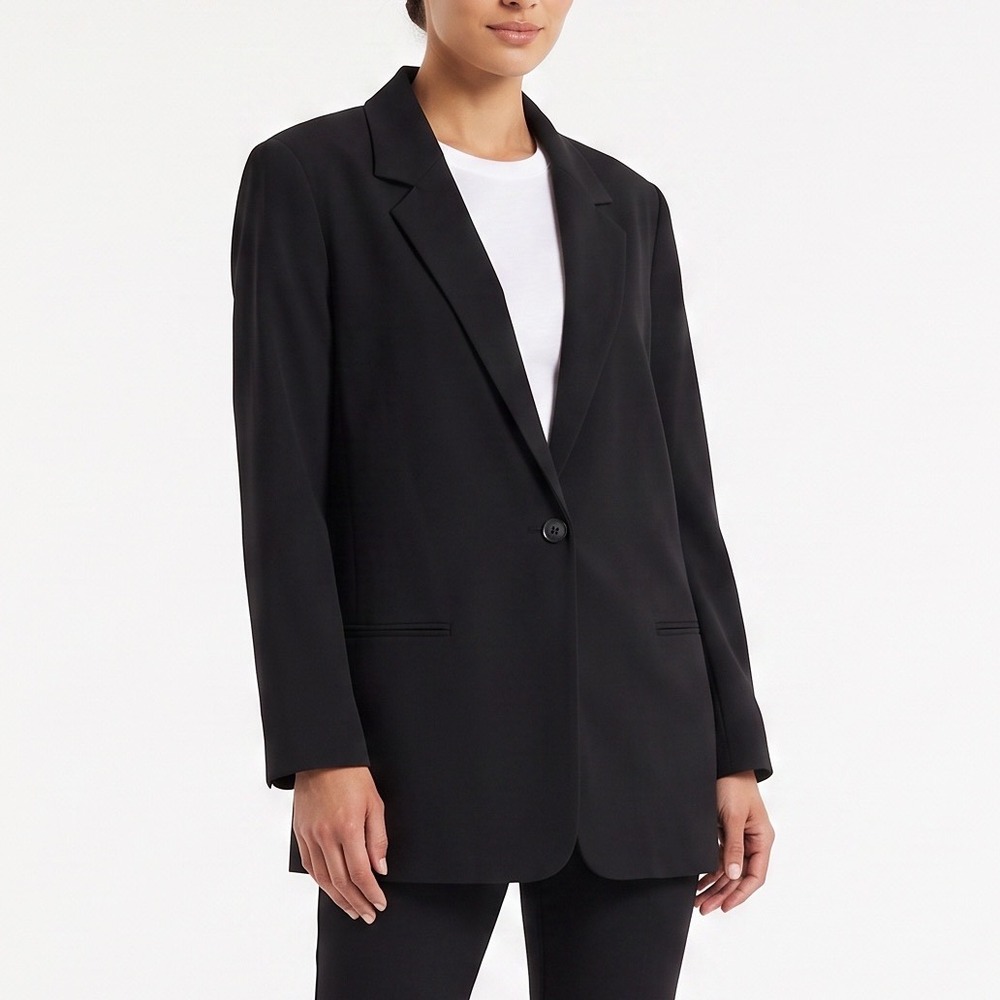 Briggs Blazer Womens 20W 2 915-E09 Black Single Button Plus Size Excellent